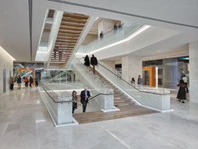 View of the grand staircase looking into Washington Revelations