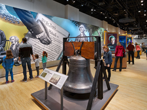 Bible in America exhibit on the second floor of Museum of the Bible.
